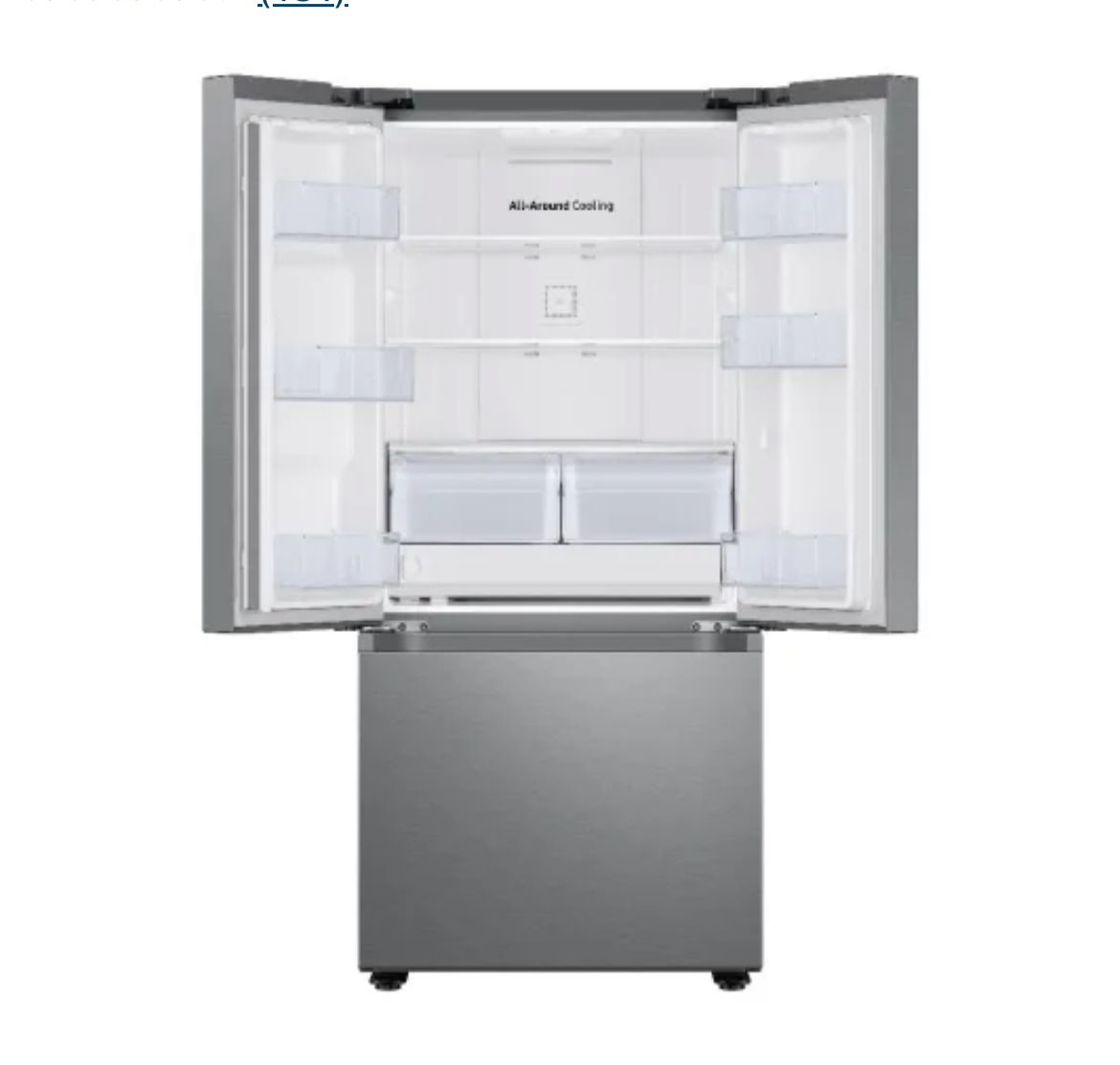 Samsung 30 Inch Wide 22 Cu. Ft. Energy Star Certified French Door Refrigerator with WiFi Stainless  - Open Box
